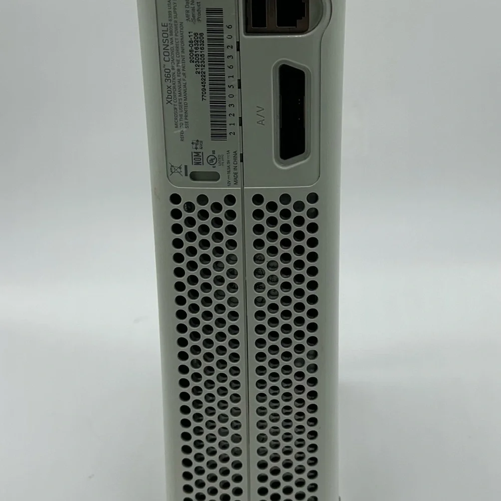 White Microsoft Xbox 360 Console Only UNTESTED